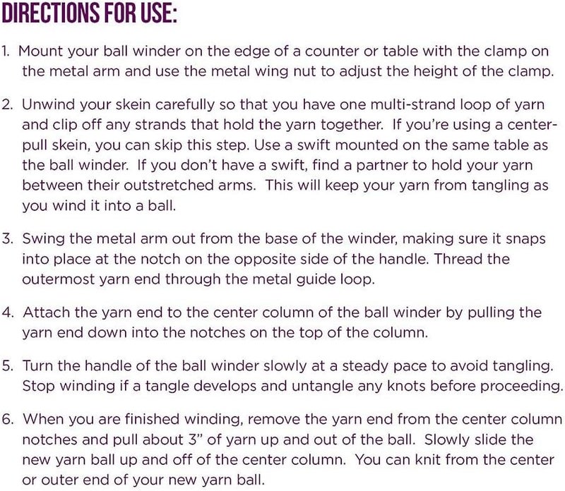 KnitPicks Yarn Ball Winder for Knitting and Crocheting (Dusty Rose) - Image 5